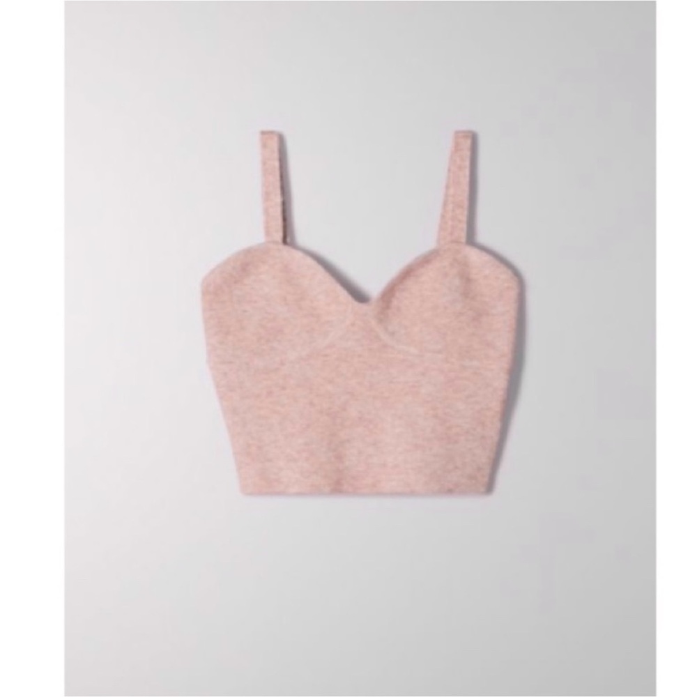 nwot Wilfred Sicily bustier sweater crop top L